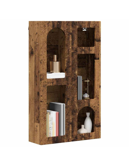 Armadio pensile con lo scaffale Legno vecchio 59 x 20 x 100 cm