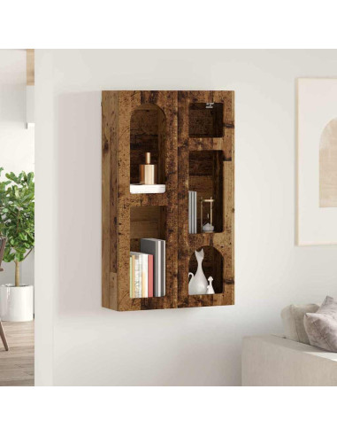 Armadio pensile con lo scaffale Legno vecchio 59 x 20 x 100 cm