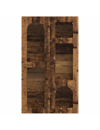 Armadio pensile con lo scaffale Legno vecchio 59 x 20 x 100 cm