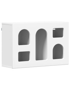 Armadio pensile Bianco 60 x 20 x 40 cm Legno multistrato 2