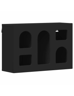 Armadio pensile Nero 60 x 20 x 40 cm Legno multistrato 2