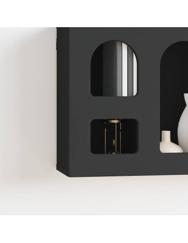 Armadio pensile Nero 60 x 20 x 40 cm Legno multistrato