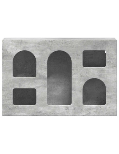 Armadio pensile con lo scaffale Grigio cemento 60 x 20 x 40 cm