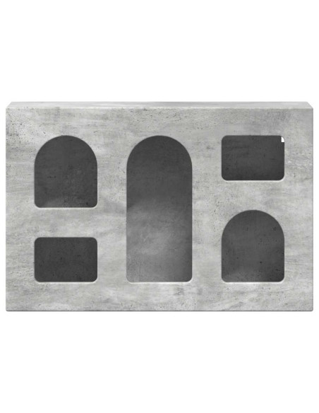 Armadio pensile con lo scaffale Grigio cemento 60 x 20 x 40 cm