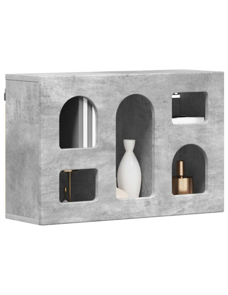 Armadio pensile con lo scaffale Grigio cemento 60 x 20 x 40 cm