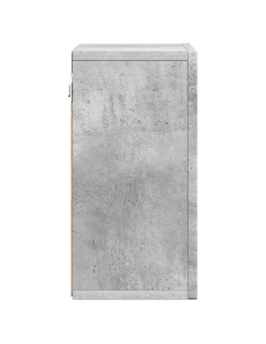 Armadio pensile con lo scaffale Grigio cemento 60 x 20 x 40 cm