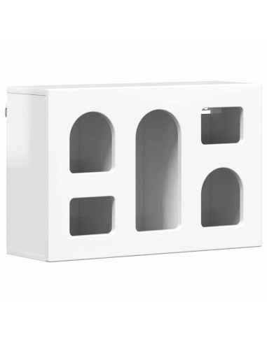 Armadio pensile Bianco Lucido 60 x 20 x 40 cm Legno multistrato