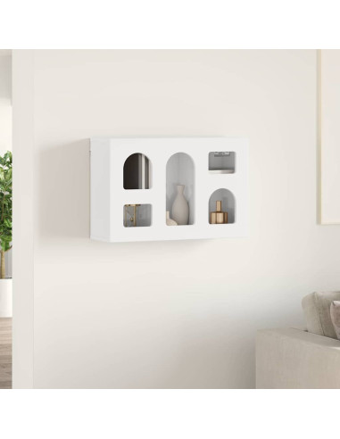 Armadio pensile Bianco Lucido 60 x 20 x 40 cm Legno multistrato