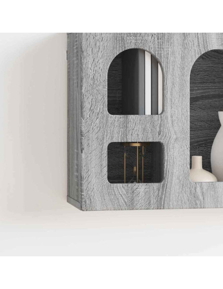 Armadio pensile Grigio Sonoma 60 x 20 x 40 cm Legno multistrato