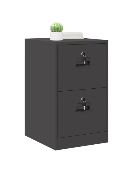 Armadio per File con cassetto Nero 44 x 50 x 106.5 cm