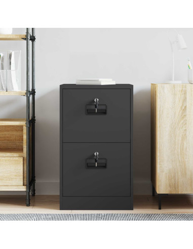 Armadio per File con cassetto Nero 44 x 50 x 106.5 cm