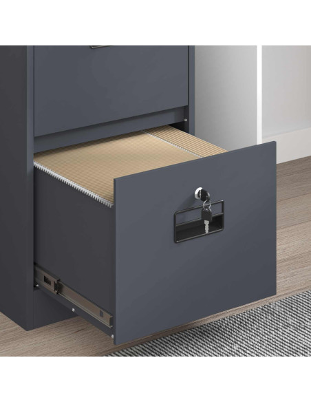 Armadio per File con cassetto Antracite 44 x 50 x 106.5 cm