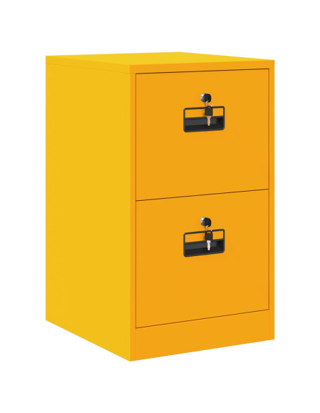 Armadio per File con cassetto Giallo senape 44 x 50 x 106.5 cm