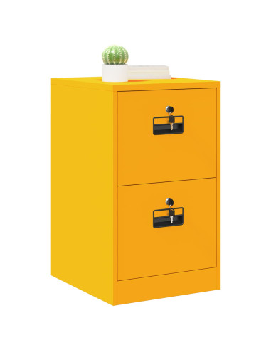 Armadio per File con cassetto Giallo senape 44 x 50 x 106.5 cm