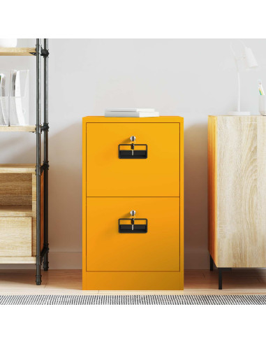 Armadio per File con cassetto Giallo senape 44 x 50 x 106.5 cm