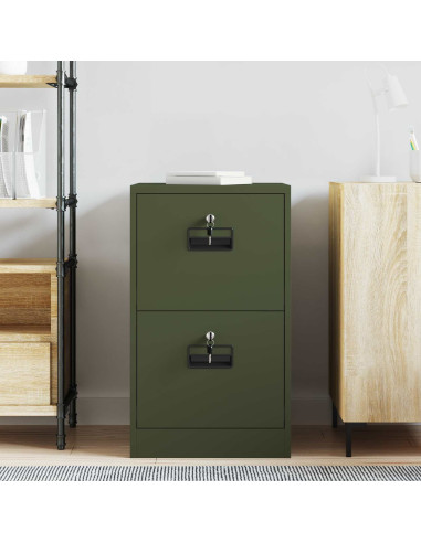 Armadio per File con cassetto Verde oliva 44 x 50 x 106.5 cm