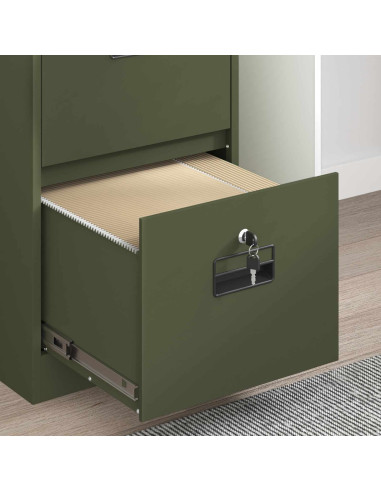 Armadio per File con cassetto Verde oliva 44 x 50 x 106.5 cm