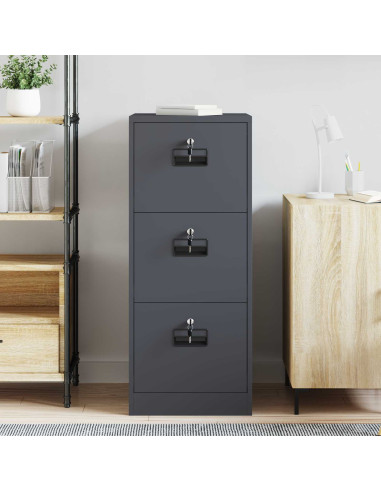 Armadio per File con cassetto Antracite 44 x 50 x 106.5 cm