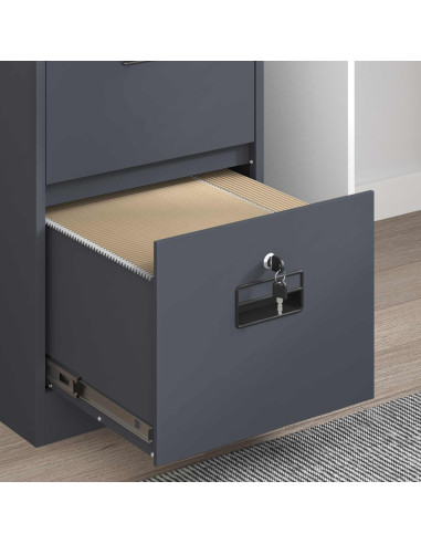 Armadio per File con cassetto Antracite 44 x 50 x 106.5 cm