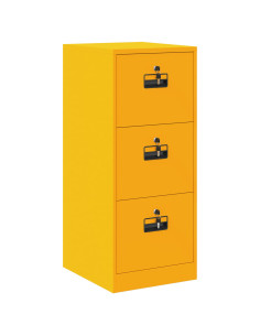 Armadio per File con cassetto Giallo senape 44 x 50 x 106.5 cm 2
