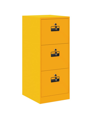 Armadio per File con cassetto Giallo senape 44 x 50 x 106.5 cm