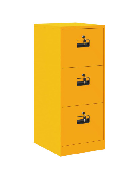 Armadio per File con cassetto Giallo senape 44 x 50 x 106.5 cm