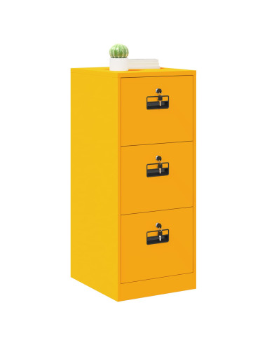 Armadio per File con cassetto Giallo senape 44 x 50 x 106.5 cm