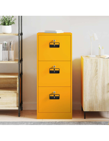 Armadio per File con cassetto Giallo senape 44 x 50 x 106.5 cm
