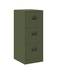 Armadio per File con cassetto Verde oliva 44 x 50 x 106.5 cm 2