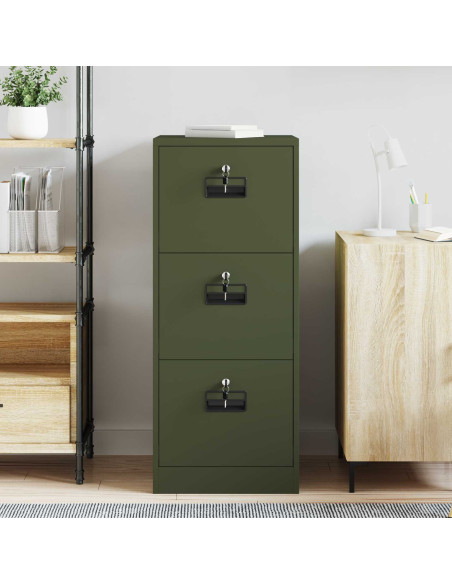 Armadio per File con cassetto Verde oliva 44 x 50 x 106.5 cm