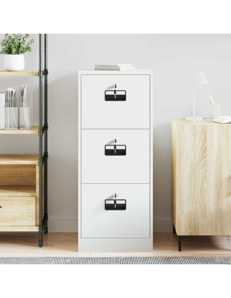 Armadio per File con cassetto Bianco 44 x 50 x 106.5 cm