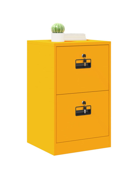 Armadio per File con cassetto Giallo senape 44 x 50 x 106.5 cm