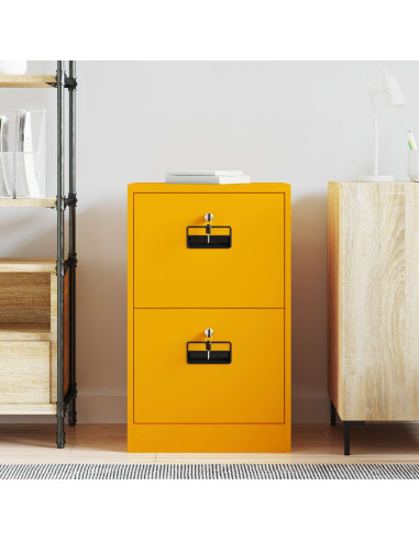 Armadio per File con cassetto Giallo senape 44 x 50 x 106.5 cm