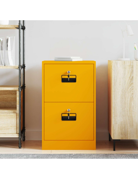 Armadio per File con cassetto Giallo senape 44 x 50 x 106.5 cm