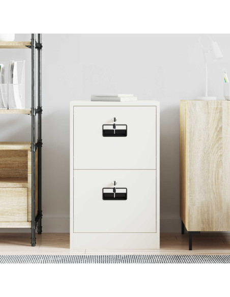 Armadio per File con cassetto Bianco 44 x 50 x 106.5 cm