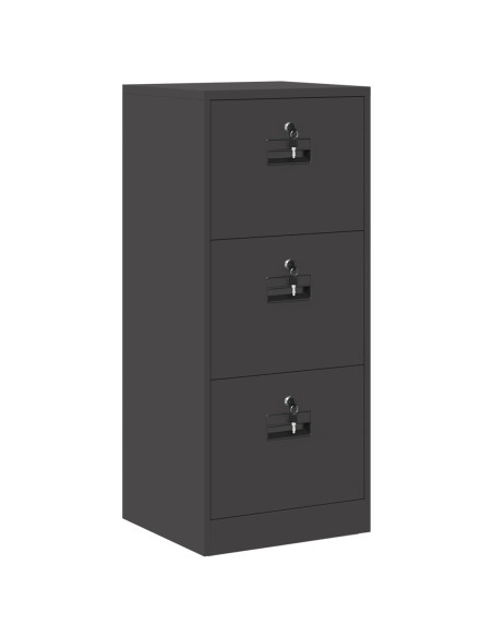 Armadio per File con cassetto Nero 44 x 50 x 106.5 cm