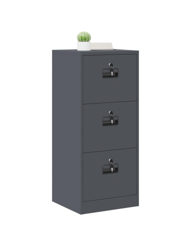 Armadio per File con cassetto Antracite 44 x 50 x 106.5 cm