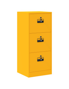 Armadio per File con cassetto Giallo senape 44 x 50 x 106.5 cm 2