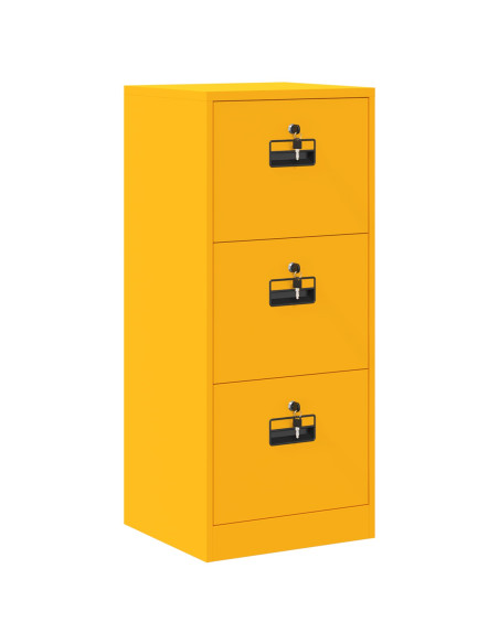 Armadio per File con cassetto Giallo senape 44 x 50 x 106.5 cm