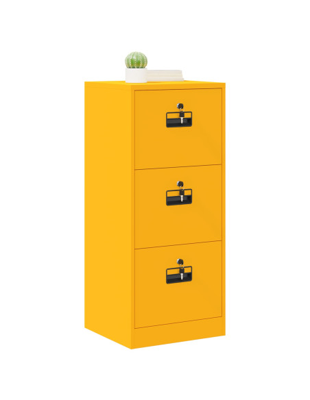Armadio per File con cassetto Giallo senape 44 x 50 x 106.5 cm