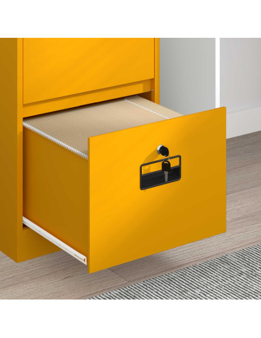 Armadio per File con cassetto Giallo senape 44 x 50 x 106.5 cm