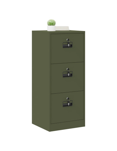 Armadio per File con cassetto Verde oliva 44 x 50 x 106.5 cm