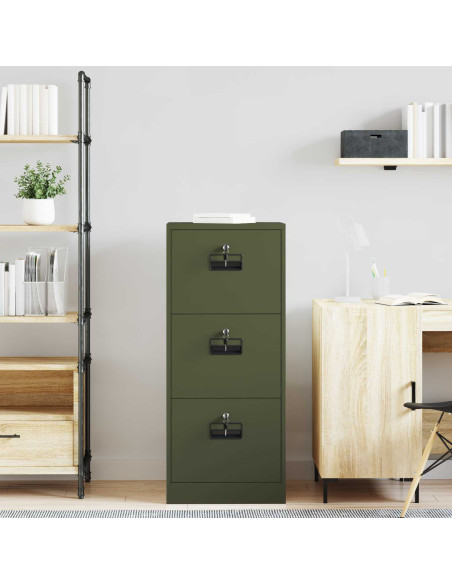 Armadio per File con cassetto Verde oliva 44 x 50 x 106.5 cm