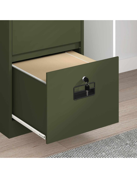 Armadio per File con cassetto Verde oliva 44 x 50 x 106.5 cm