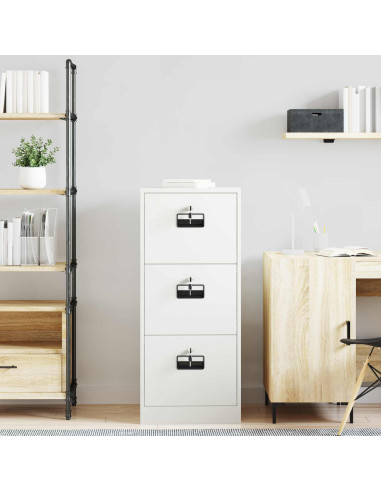 Armadio per File con cassetto Bianco 44 x 50 x 106.5 cm