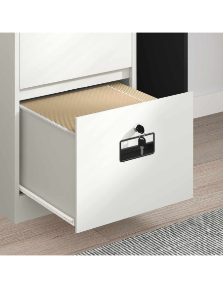 Armadio per File con cassetto Bianco 44 x 50 x 106.5 cm