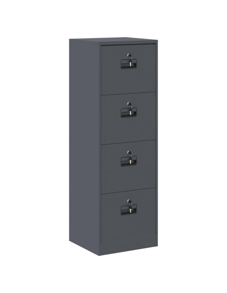 Armadio per File con cassetto Antracite 44 x 50 x 106.5 cm