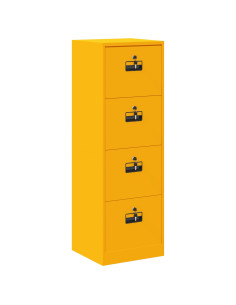 Armadio per File con cassetto Giallo senape 44 x 50 x 106.5 cm 2