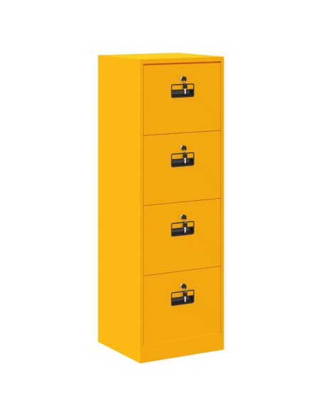 Armadio per File con cassetto Giallo senape 44 x 50 x 106.5 cm