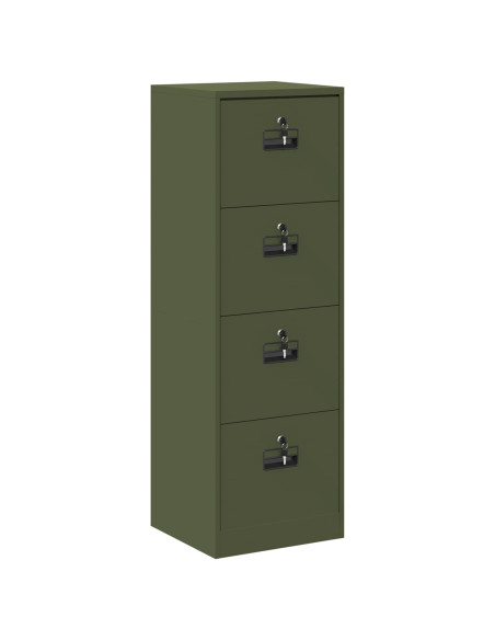 Armadio per File con cassetto Verde oliva 44 x 50 x 106.5 cm